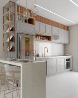 Cozinha com conceito aberto