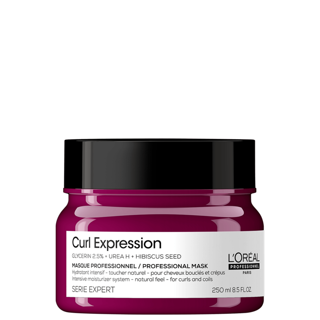 Embalagem da Máscara de Tratamento Curl Expression, da L'Oréal Professionel