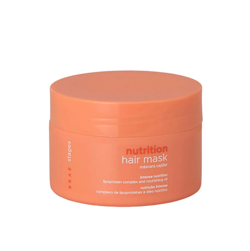 Embalagem da Hair Mask Nutrion da Braé.Stages