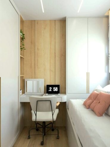 Quarto pequeno e decorado