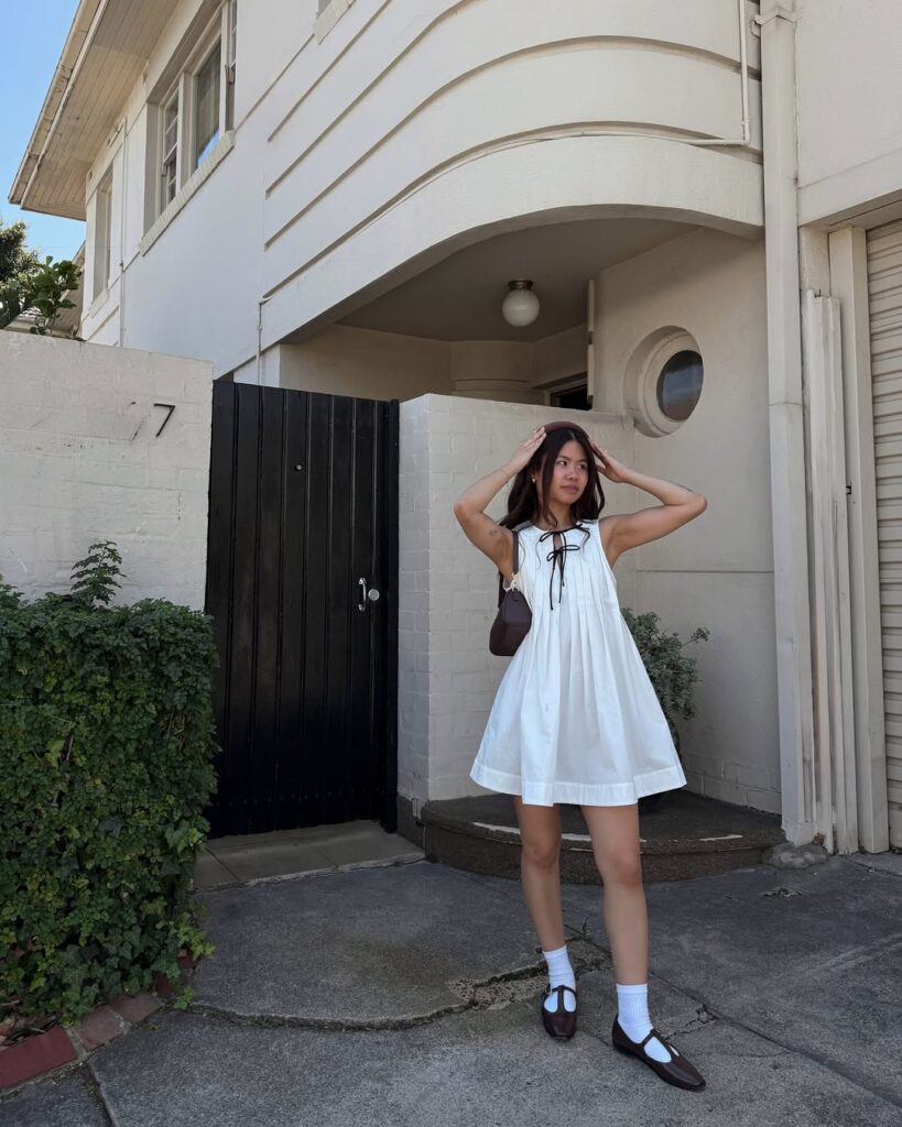 Look com vestido feminino estilo boneca