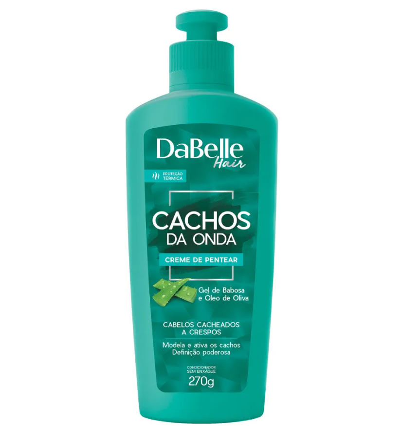 Embalagem do Creme de Pentear Cachos da Onda da DaBelle 