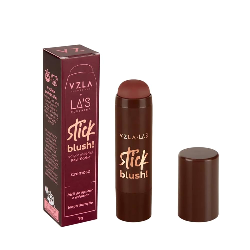 Embalagem do Blush Stick Red Mocha, Vizzela +La's