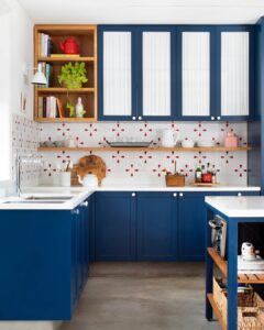 Inspiração de cozinhas coloridas
