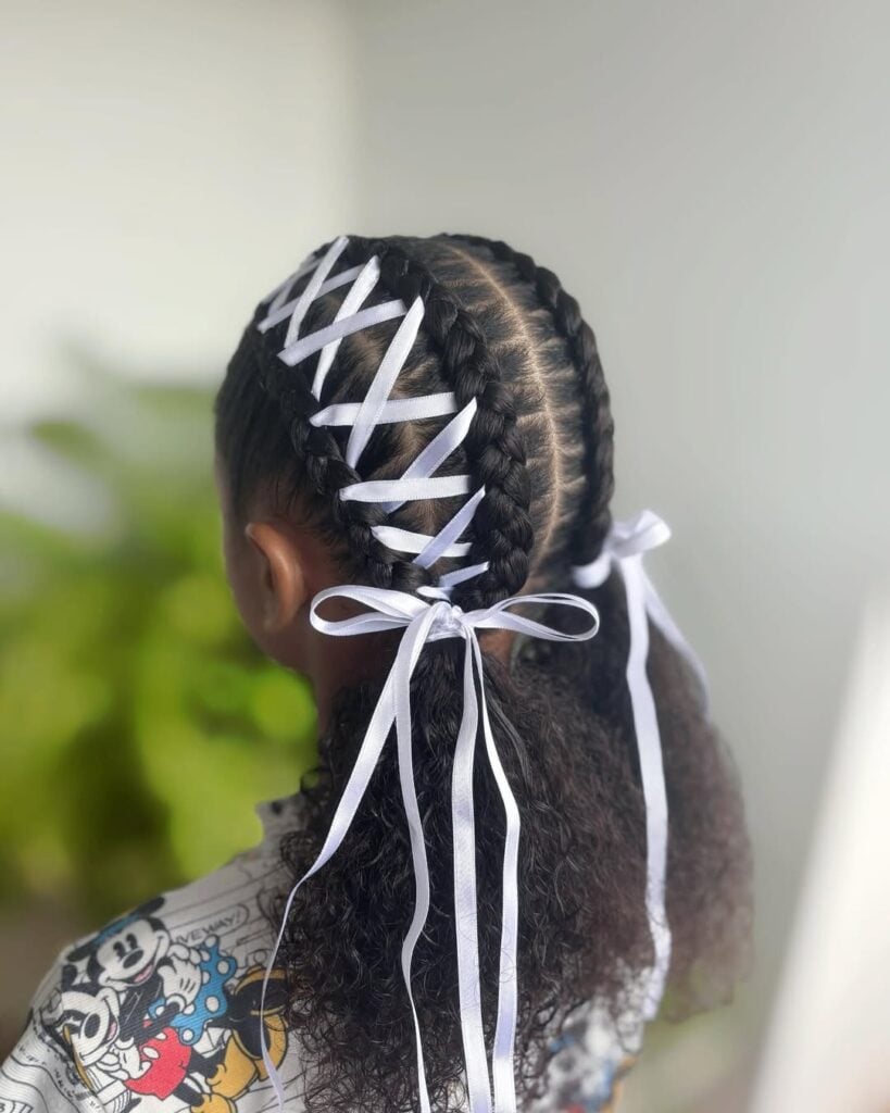 Inspiração para penteado junino infantil