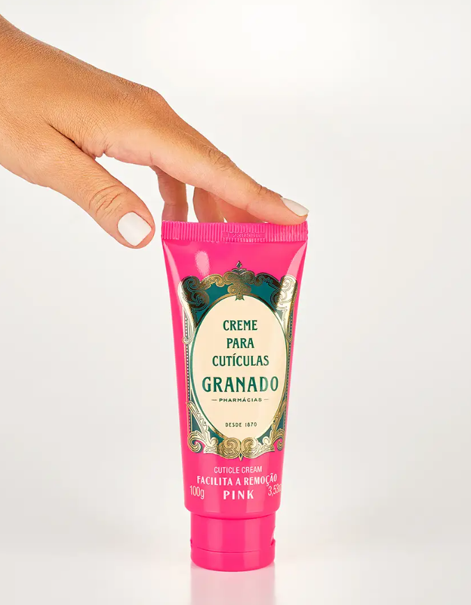 Embalagem do Creme para Cutículas Pink, Granado