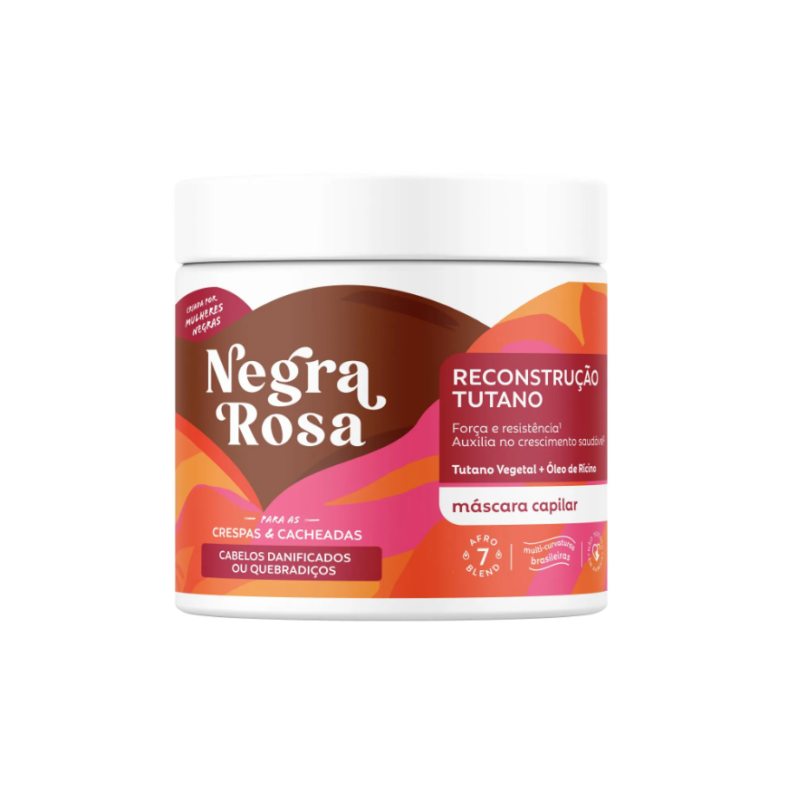 Embalagem da Máscara Capilar Negra Rosa Nutrição Manteiga