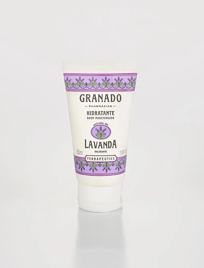 Embalagem do Hidratante Lavanda, Granado