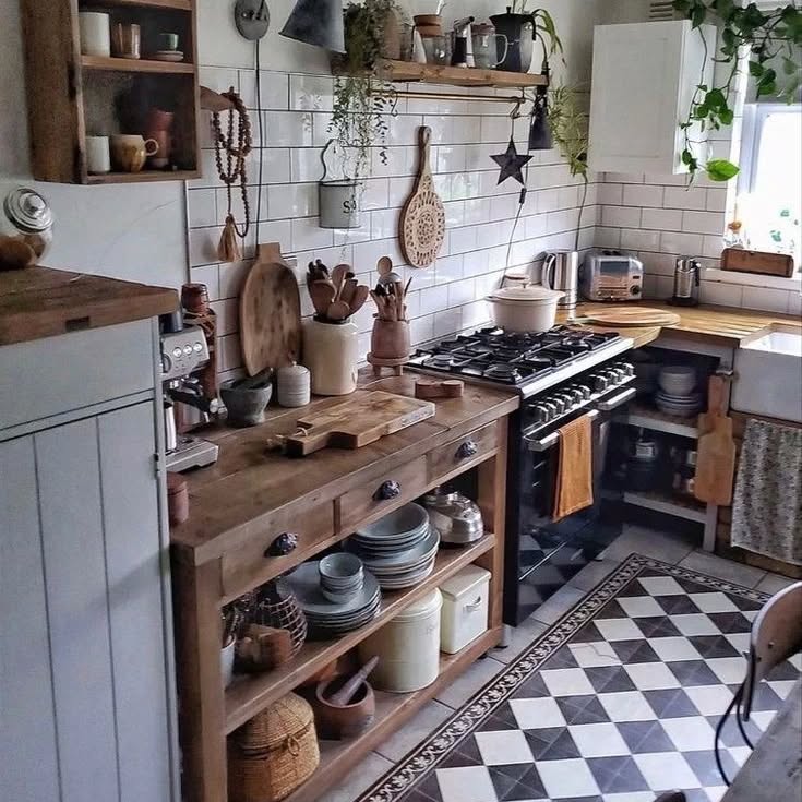 Inspiração de cozinha rústica