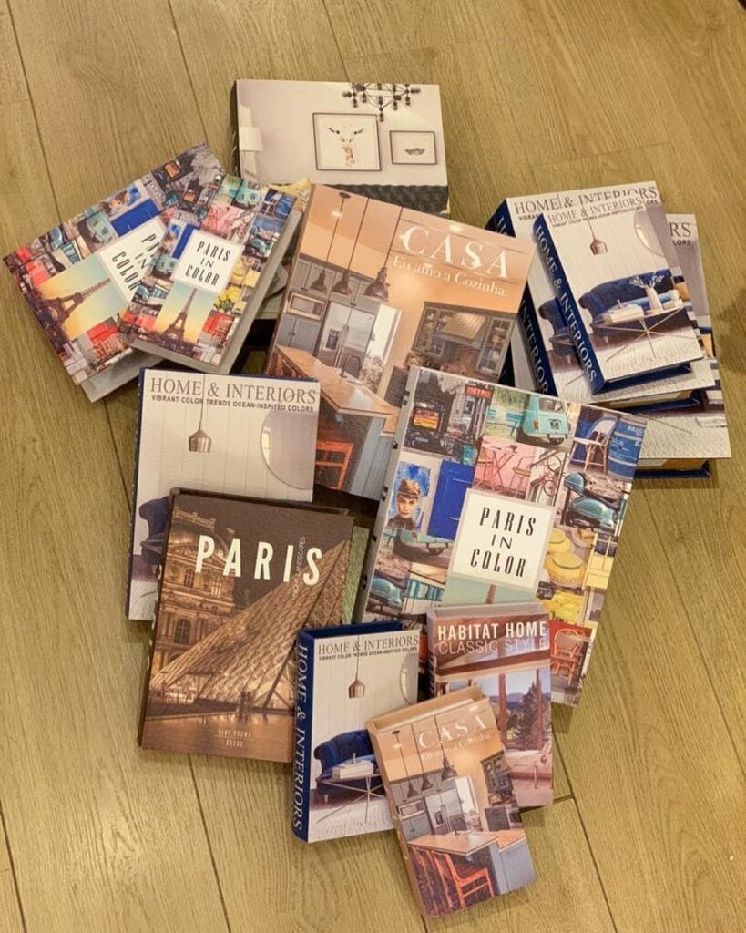 Caixas de livros decorativos