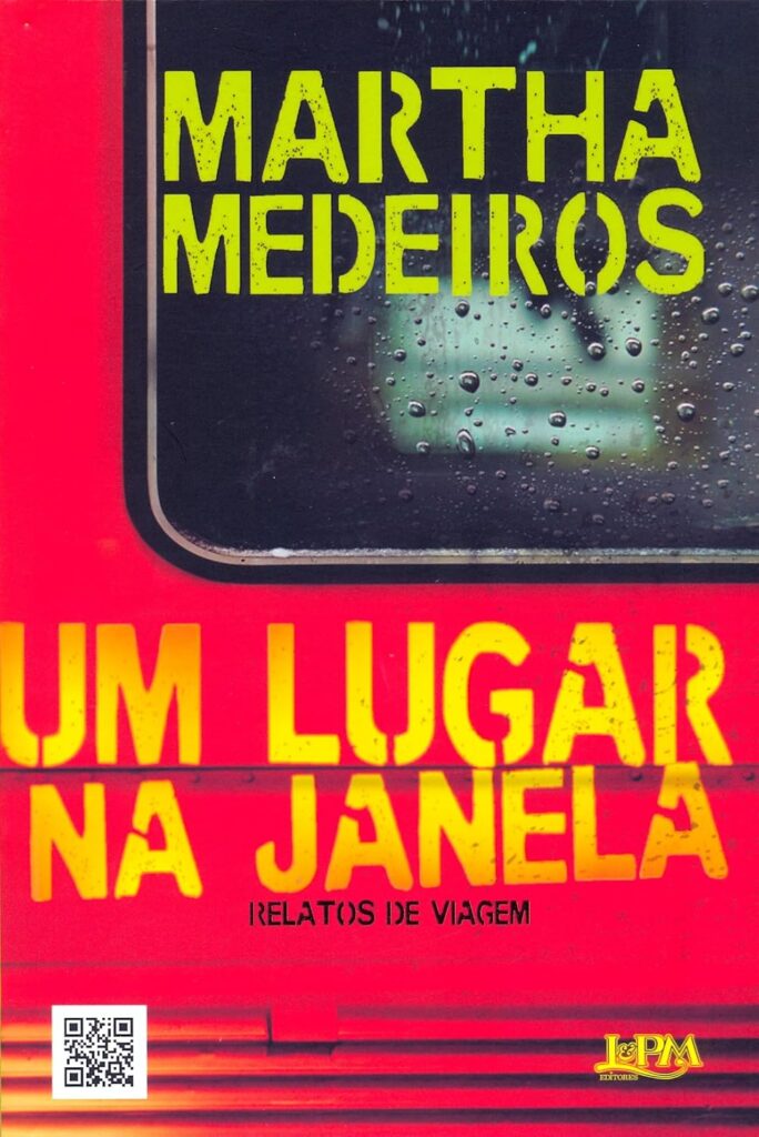 Capa de livro vermelha e letras amarelas