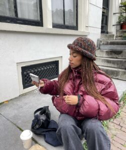 Look com jaqueta puffer