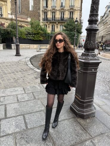 Look de frio com bota
