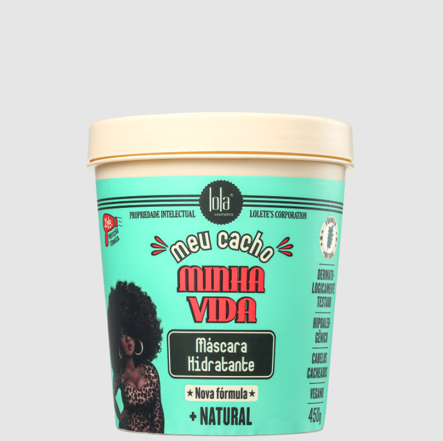 Embalagem da máscara Meu Cacho Minha Vida, Lola Cosmetics