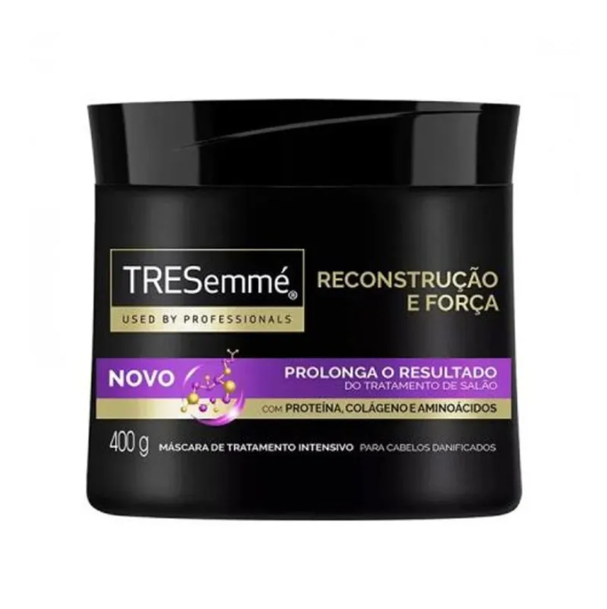 Embalagem do Creme de Tratamento Tresemmé Reconstrução Ultra Intensa