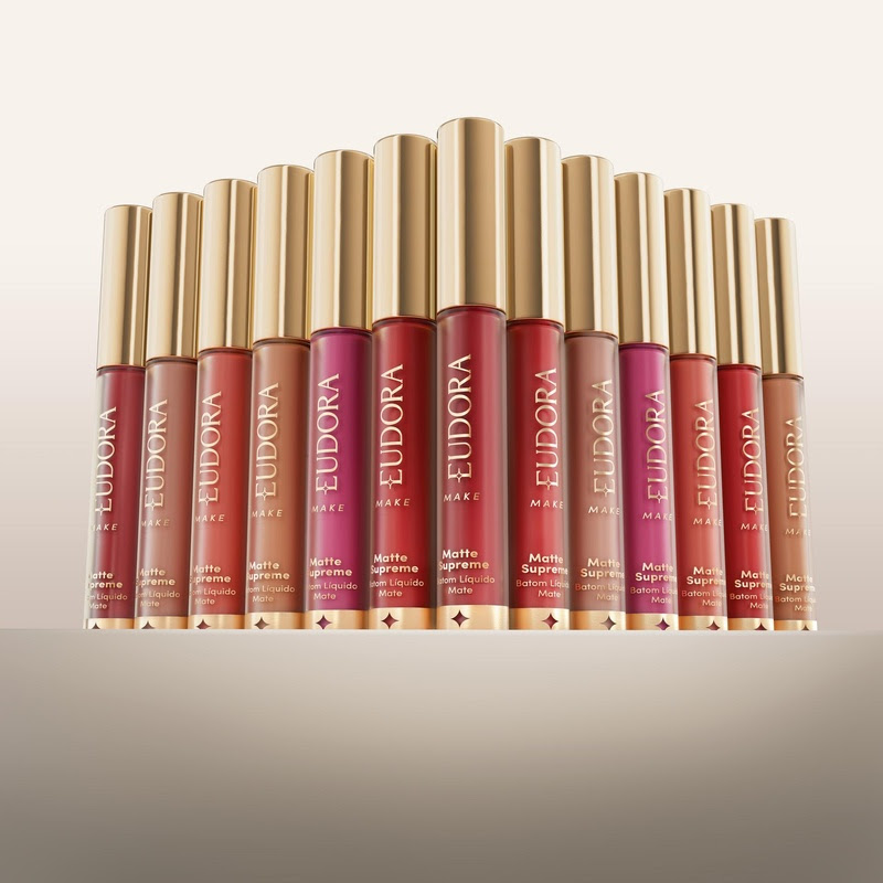 Batons da linha Matte Supreme da Eudora