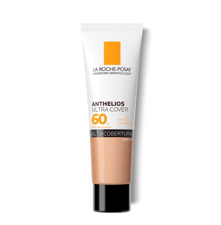 Embalagem do Protetor Solar Facial com Cor Anthelios Ultra Cover, La Roche-Posay