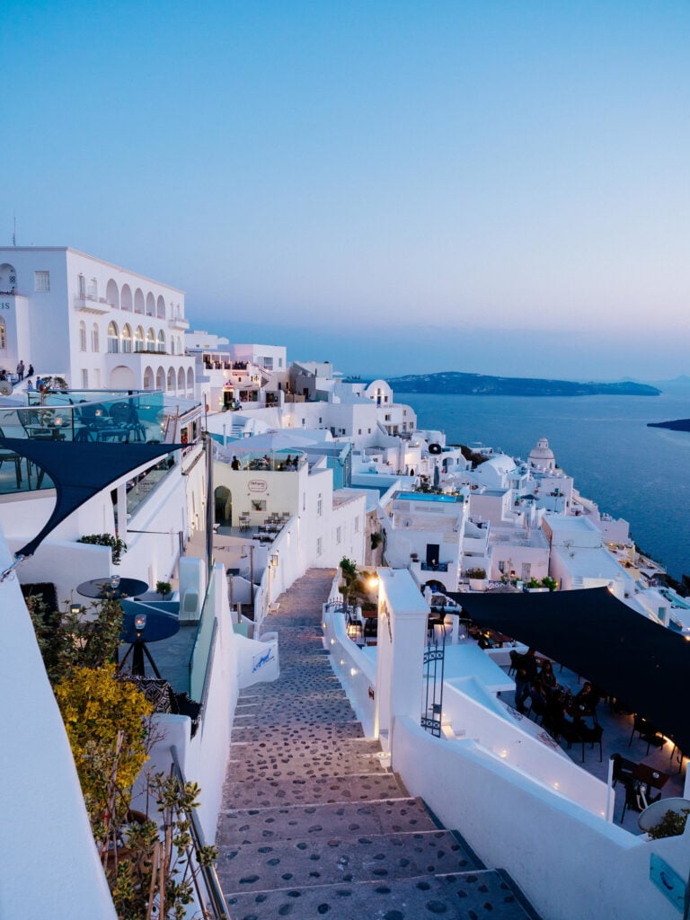 santorini - destino para o signo de leao