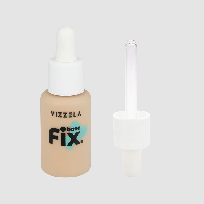 Embalagem da Base Líquida FIX, Vizzela