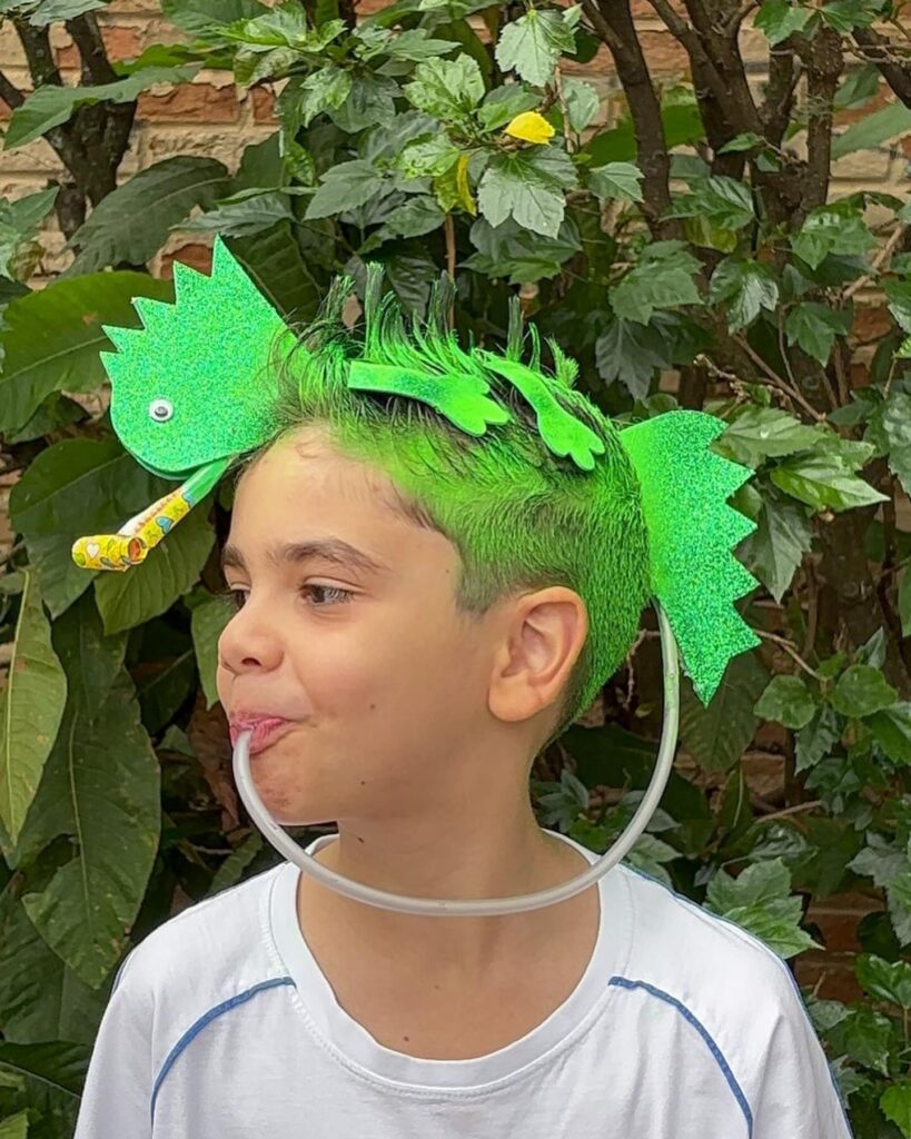 Inspiração de cabelo maluco para menino de lagarto