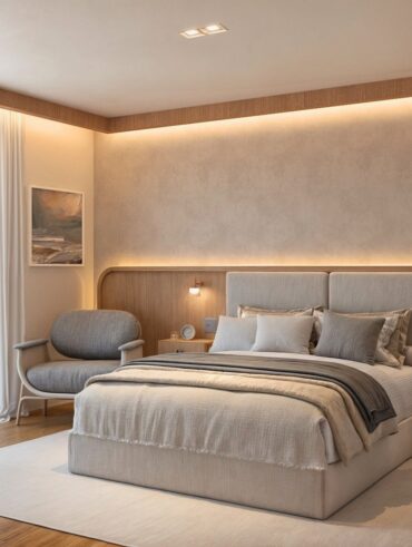 Decoração de quarto aconchegante