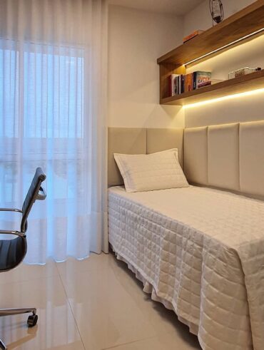Inspiração de quarto de solteiro feminino ou masculino