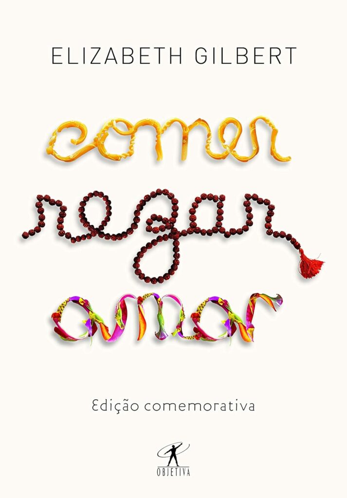 Capa de livro branca com letras estilizadas