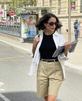 Look com camisa social branca