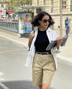 Look com camisa social branca