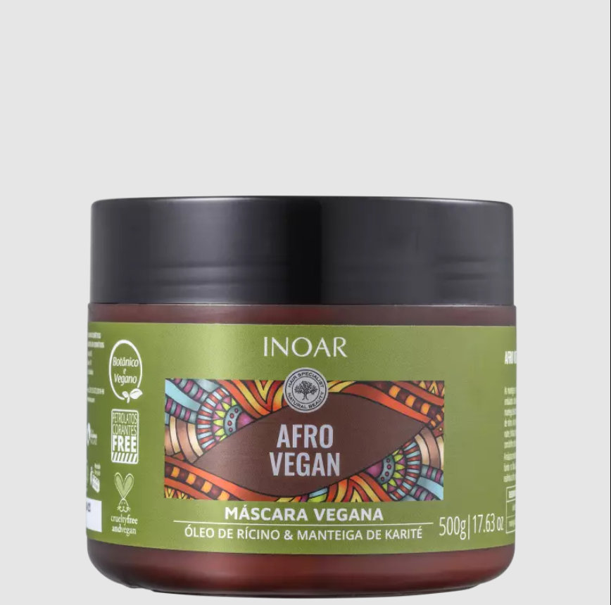Embalagem da Afro Vegan. de Inoar 