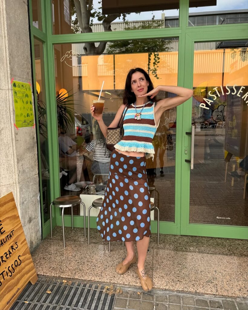 look com bolinhas