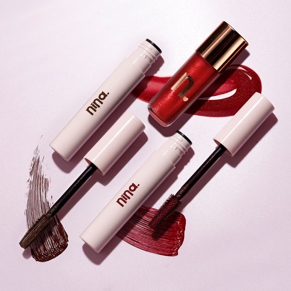 Rímeis e gloss da Nina Makeup