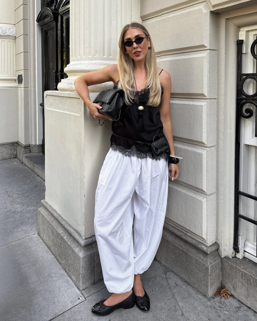 Looks em preto e branco