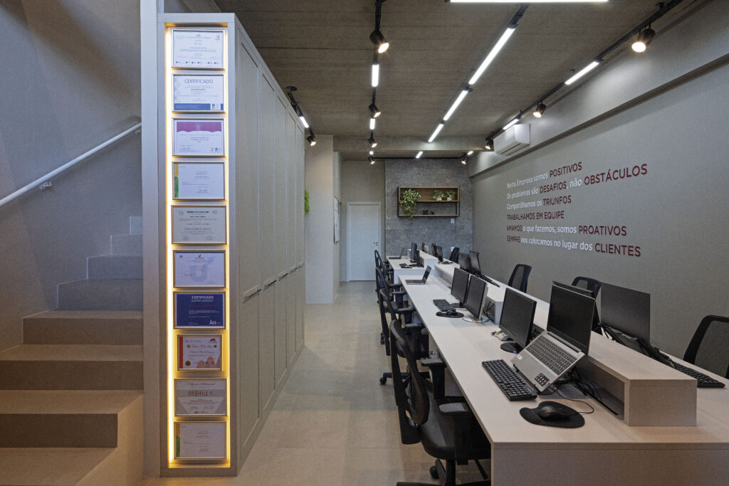Projeto de arquitetura de escritório de contabilidade de SG Arquitetura