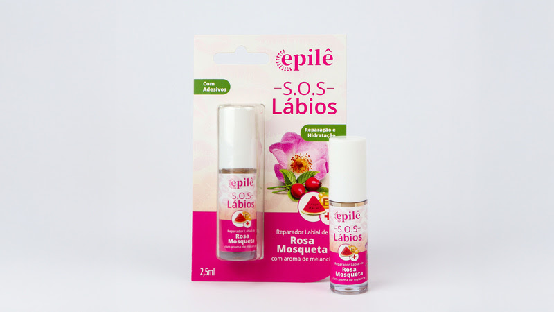 Embalagem do S.O.S Lábios da Epilê