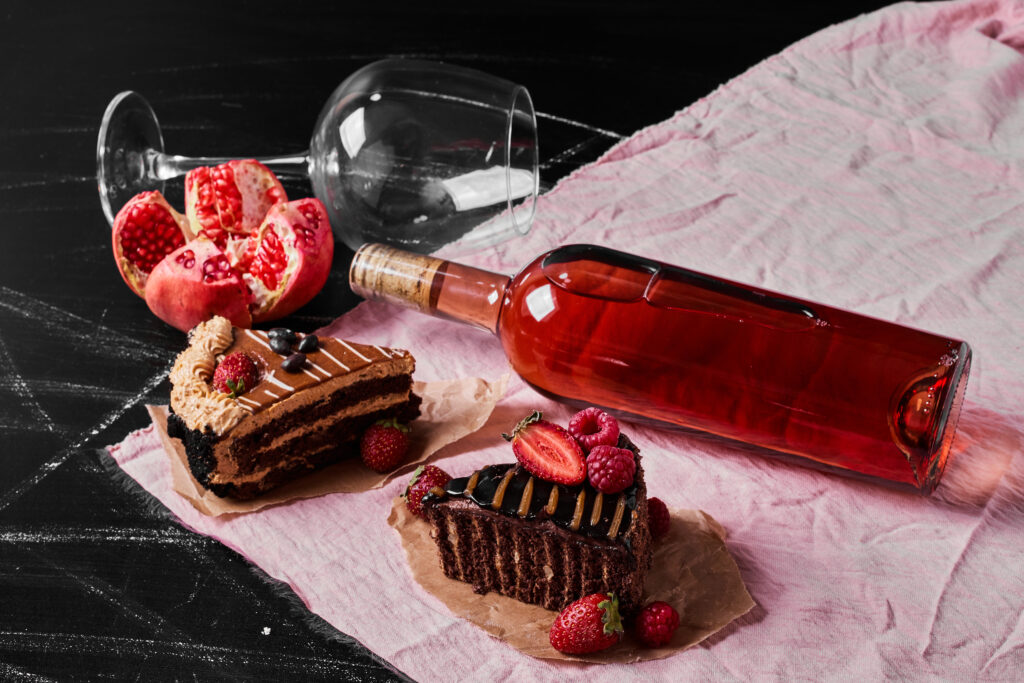 Bolo de chocolate e vinho