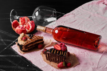 Bolo de chocolate e vinho