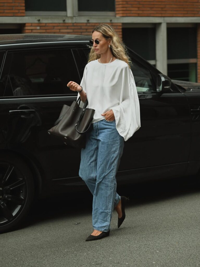 look chique com calça jeans
