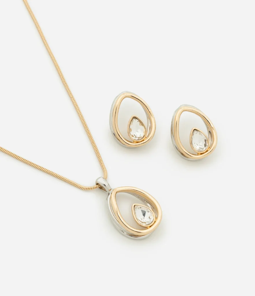 Conjunto de colar e brinco
