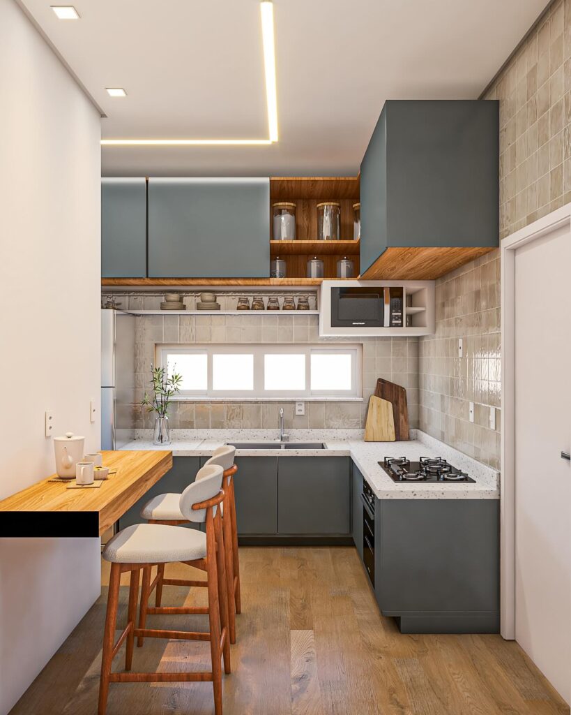 Cozinha para apartamento pequeno