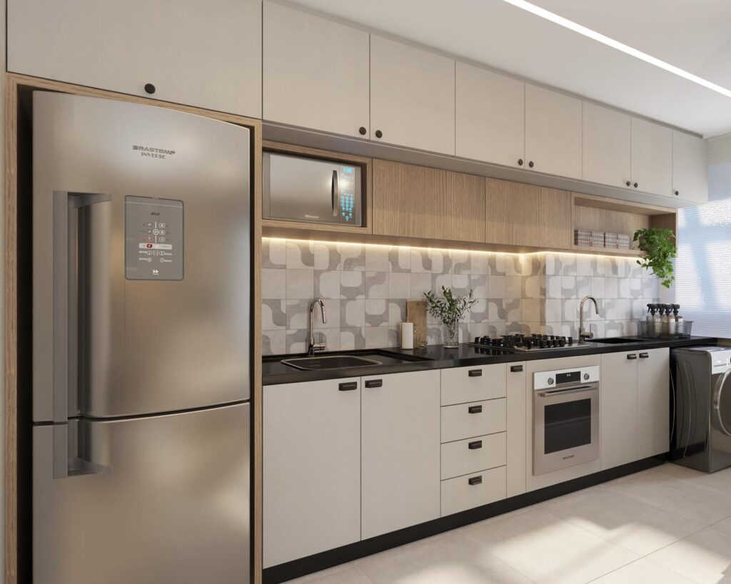 Cozinha para apartamento pequeno