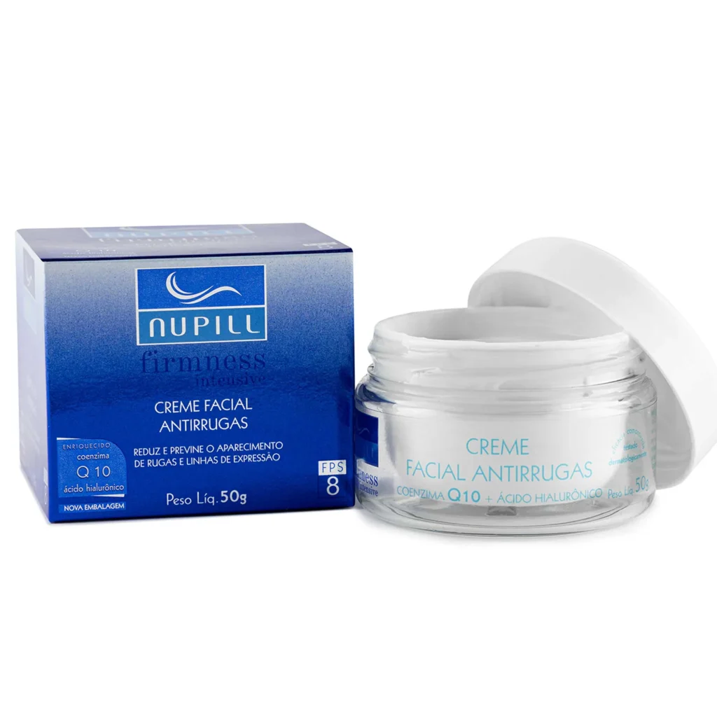 Creme antirrugas Q10 + Ácido Hialurônico Nupill