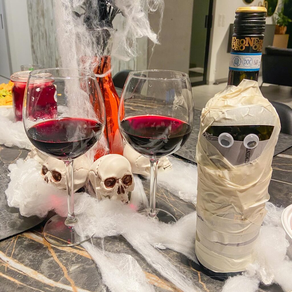 Decoração de halloween em casa