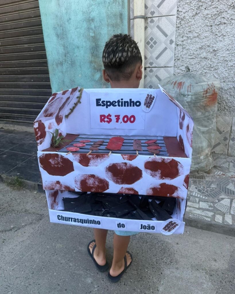 Mochila maluca de espetinho