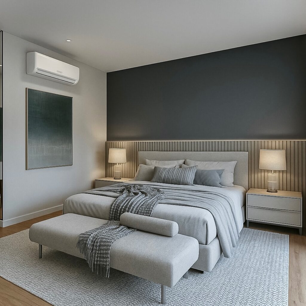 Quarto de casal aconchegante