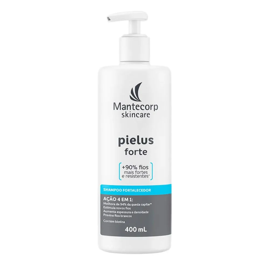 Embalagem do Shampoo Fortalecedor Pielus Forte, Mantecorp Skincare