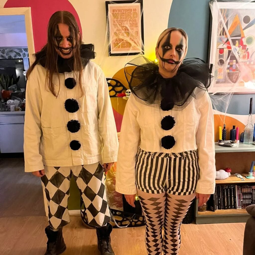 fantasia de casal de palhaço