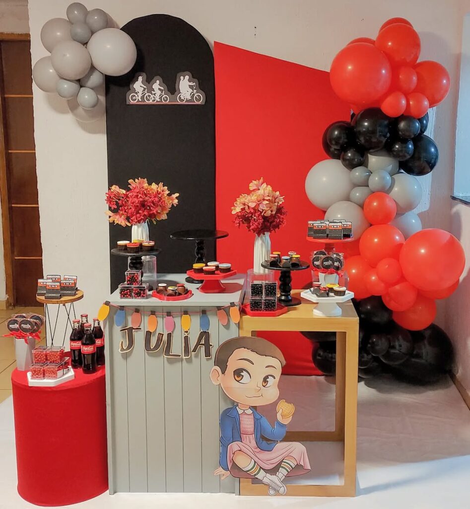 Décor de Stranger Things para aniversário