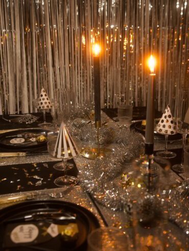 Decoração de festa de Ano-Novo