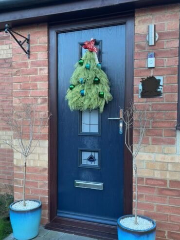 Decoração para a porta de entrada